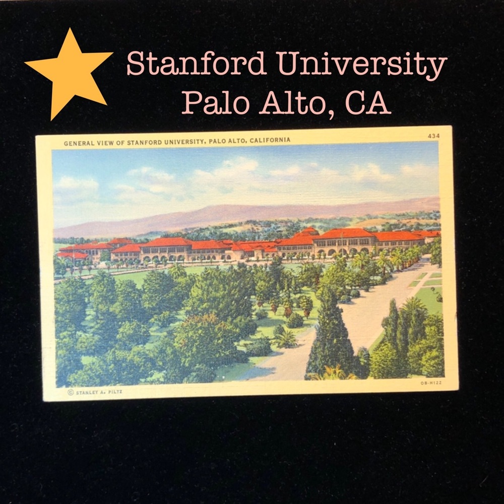 Vintage Stanford University California Postcard